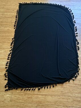 Elegant Black Tassel cover up